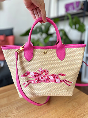 Longchamp panier canvas - le,