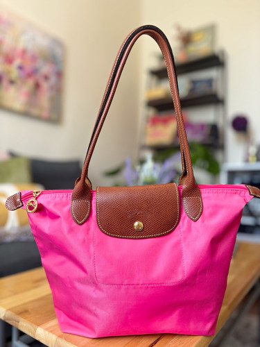 Longchamp pliage pink nylon - longchamp,
