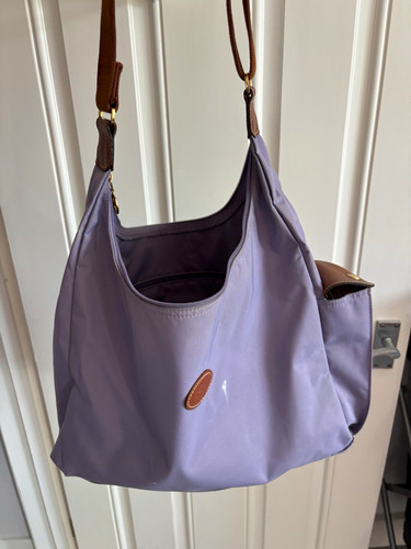 Longchamp purple hobo - longchamp, le