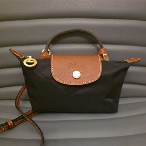 Longchamp pilage black mini - le,