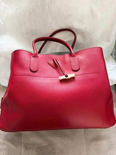 Longchamp large red saffiano - longchamp,
