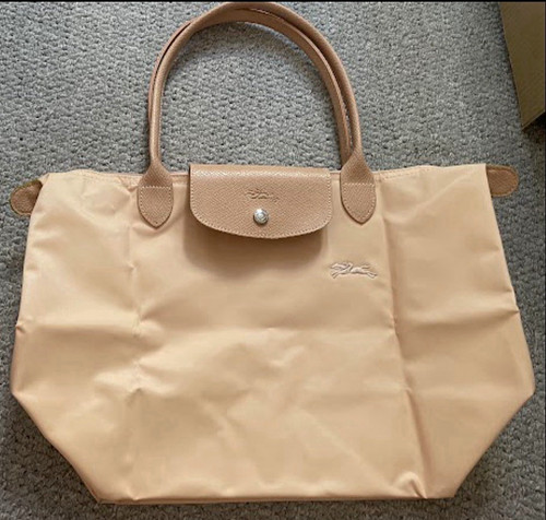 Longchamp pliage peach tote - peach,