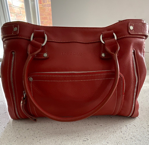 Longchamp orange pebbled - orange,