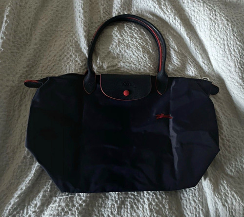 Longchamp navy nylon tote - navy, bag