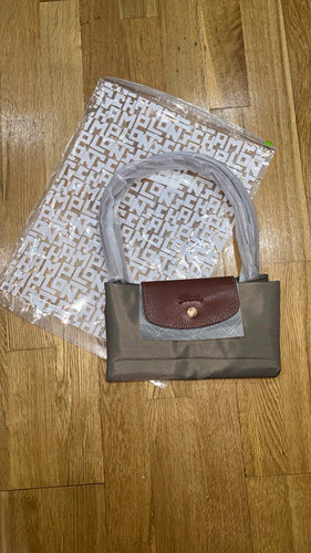 Longchamp grey canvas - longchamp,