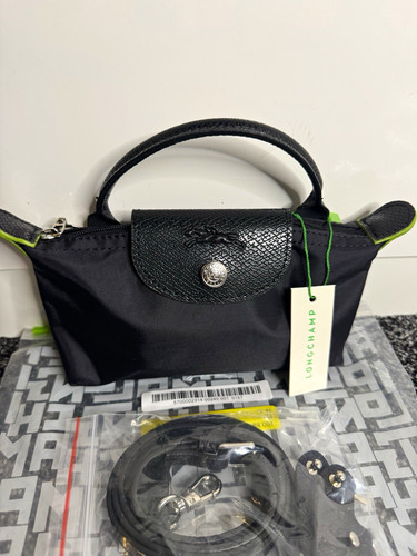 Longchamp pliage mini black - le,