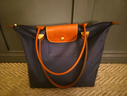 Longchamp pliage navy nylon - longchamp,