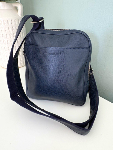 Longchamp navy pebbled - navy,