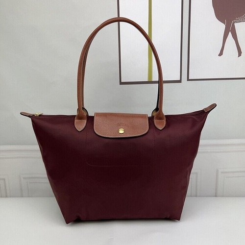 Longchamp bag wine red - red, large