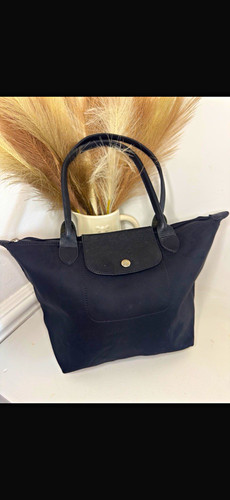Longchamp black nylon - longchamp, leather
