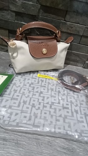 Longchamp small beige - nylon, &