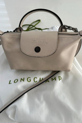 Longchamp beige leather - leather, small