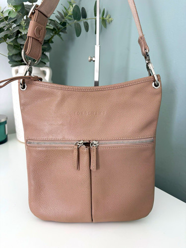 Longchamp taupe pebbled - longchamp,