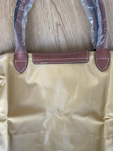 Longchamp beige nylon leather - beige, nylon/leather