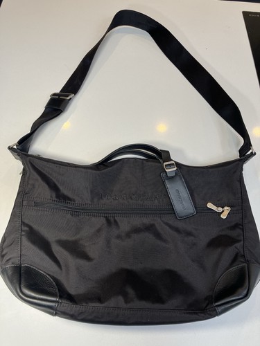 Longchamp black nylon - longchamp, leather