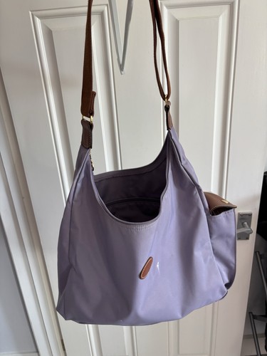 Longchamp purple hobo nylon - longchamp,